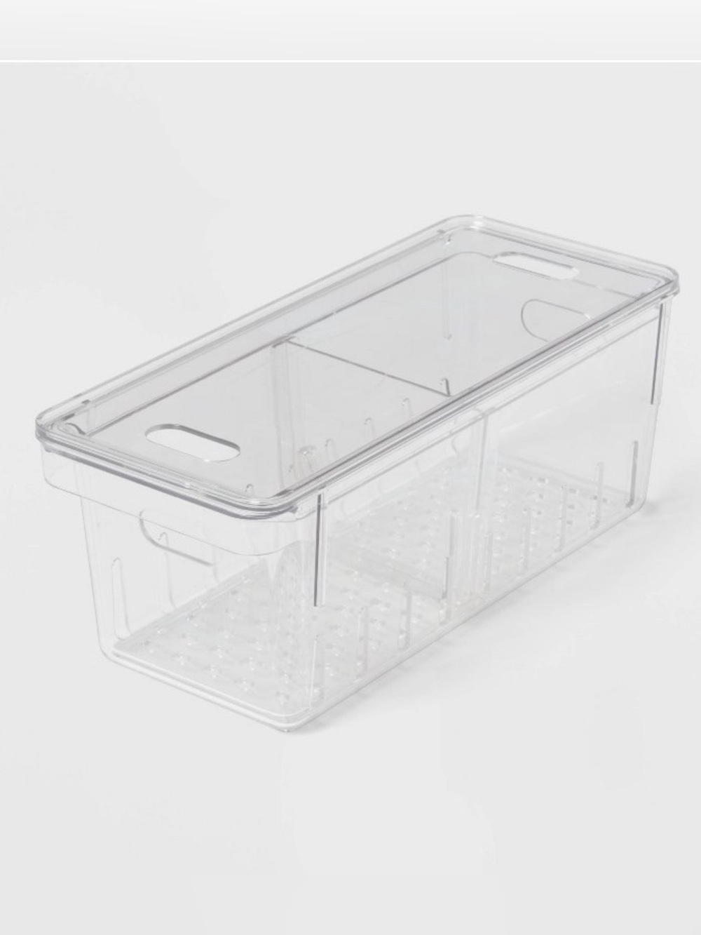 Brightroom Colander Fridge Bin with Lid Clear Produce Fruit Storage Target